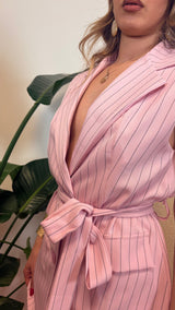 Completo Aurora - Rosa gessato