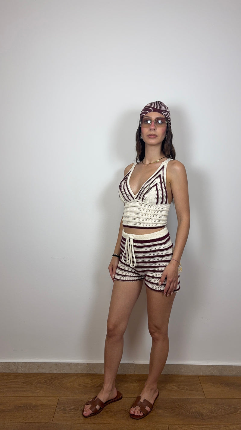 Coordinato Crochet Corto