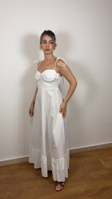 Abito Capri 100% Cotone Bianco - FLAIR WOMAN