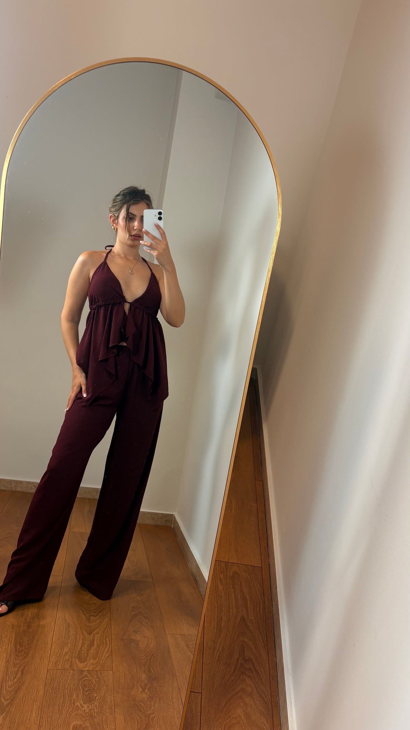Coordinato Celine Bordeaux - FLAIR WOMAN