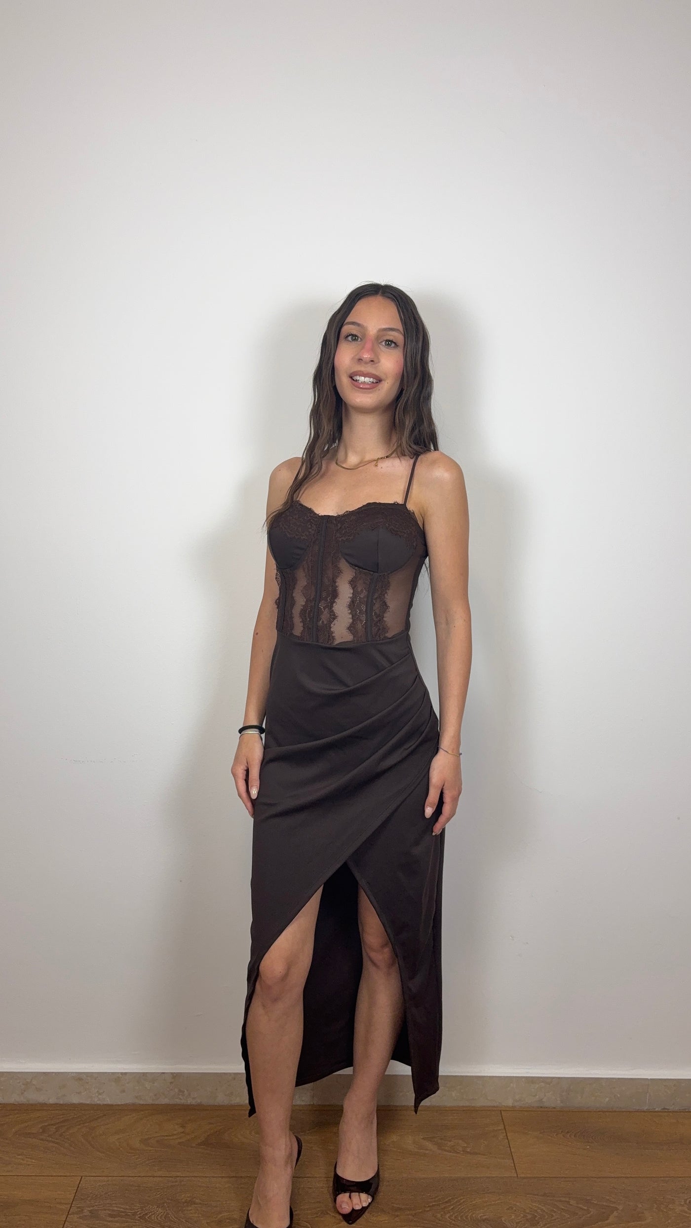 Abito Greta Marrone - FLAIR WOMAN